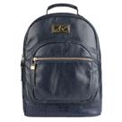 Mochila Feminina de Couro Milla azul