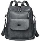 Mochila Feminina de Couro PU WYFJNX - Azul e Cinza