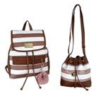 Mochila Feminina Escolar Casual Bolsa Saco Pequena Kit 2un