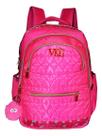 Mochila Feminina Juvenil Escolar Pompom Meninas Vkg M4262
