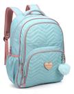 Mochila Feminina Kika Verde para Notebook com Chaveiro - Nova Rio