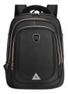 Mochila Feminina Masculina Bolsa Prova Dágua C/ Alça Laptop / Preto6005 / Ziper Dourado
