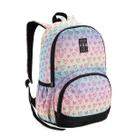 Mochila Feminina Menina Juvenil Degradê Coração Denlex