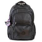Mochila Feminina Metalizada Grande Repartições Chaveiro Bolsa Casual Rose Preto Prata Lilas Dourado.