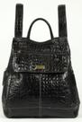 Mochila Feminina Meyre em Couro Legitimo Croco