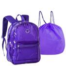 Mochila Feminina Neon Transparente Com Bolsa Removível Clio - Semax