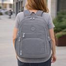 Mochila Feminina Notebook Tactel Leve Resistente Estilosa Escola Trabalho Viagem Living Traveling Reforçada
