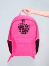 Mochila Feminina Nylon Its a good day Estampada Personalizada Resistente Grande Escolar Faculdade Bolsa Trabalho Viagem Mala Masculina