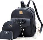 Mochila Feminina Pequena com Carteira Barata Resistente Bolsa Escola Faculdade COm alça Impermeavel Presente Casual