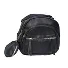Mochila Feminina Pequena Couro Moderna com Porta Nécessaire