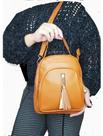 Mochila feminina pequena vira bolsa transversal tiracolo