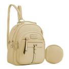 Mochila Feminina Trasversal Espaçosa Confortavel Colorida Antifurto Escolar Média Trabalho Alça Ajustavel Social Pequena