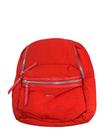 Mochila Feminina Up4You Pequena Vermelha com Bolsos Frontais e Alças Ajustáveis