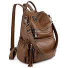 Mochila feminina UTO, couro, moda vegana, mochila marrom