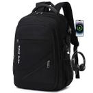 Mochila FENGDONG impermeável para laptop de viagem 17,3" preta