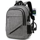 Mochila FENGDONG Large Laptop 17,3" impermeável cinza escuro