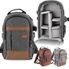 Mochila Fotografica 30 cm para Camera Tablet 10 Alhva M Cinza Escuro