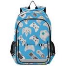 Mochila Glaphy Video Game Controller Pattern azul para crianças