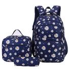 Mochila Goldwheat Daisy Printed com lancheira e estojo para lápis Mochila Goldwheat Daisy Printed com lancheira e estojo para lápis
