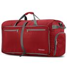 Mochila Gonex 100L com compartimento para sapatos, repelente de água, vermelha
