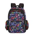 Mochila Grande 2 Compartimentos Capricho Party - Preto