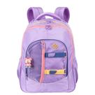 Mochila Grande 2 Compartimentos Sestini Studio - Lilás