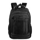 Mochila Grande 3 Compartimentos Com Cabo de Aço Notebook 17" Sestini Impact - Preto
