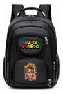 Mochila Grande Com Alça de Aço Para Escola, Faculdade, Trabalho Estampa Super Jogo Game Mario Mochila Grande Com Alça de Aço Para Escola, Faculdade, Trabalho Estampa Super Jogo Game Mario