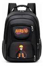 Mochila Grande Com Alça de Aço Resistente e Estampa Infantil Anime Ninja Boruto