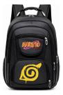 Mochila Grande Com Alça de Aço Resistente e Estampa Infantil Anime Ninja Boruto