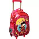 Mochila Grande Com Rodinha Escolar Infantil Rosinha Liberty