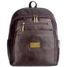 Mochila grande de couro croco feminina Montanna preto grafite
