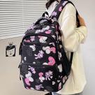 Mochila Grande Nylon Impermeável Escolar Faculdade Femenina Cor:Preto 249