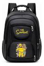 Mochila Grande Reforçada Com Alça de Aço Desenho Animada Amarelo Simps Homer Escola, Faculdade Mochila Grande Reforçada Com Alça de Aço Desenho Animada Amarelo Simps Homer Escola, Faculdade
