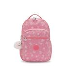 Mochila Grande Seoul lap Kipling Glitter Cats