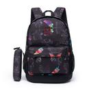 Mochila Hang Loose Unissex Escolar C/ Estojo Resistente Escolar Preta