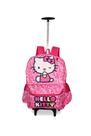 Mochila Hello Kitty Escolar Rodinhas Meninas Juvenil Grande