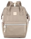 Mochila himawari 1881-Khaki de lona impermeável 18L com porta USB