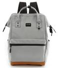 Mochila Himawari Travel School com USB 15,6" cinza impermeável