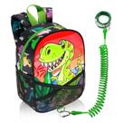 Mochila Hooyyene Dinosaur Toddler Leash Kids 17x10x23cm