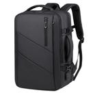 Mochila impermeável de poliéster para laptop masculina preta de 16 polegadas Mochila impermeável de poliéster para laptop masculina preta de 16 polegadas