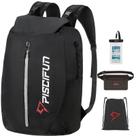Mochila impermeável Dry Bag Piscifun 20L para caiaque preta Mochila impermeável Dry Bag Piscifun 20L para caiaque preta