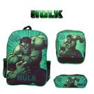 Mochila Incrivel Hulk Infantil Menino Costas Volta as Aulas