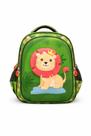 Mochila Infantil 3D Leao Menino Escolar Volta as Aulas Verde