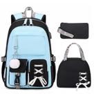 Mochila Infantil ACESAK com Lancheira e Estojo - Azul