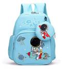 Mochila Infantil Bebê Astronauta Azul Bebê Menino Creche