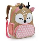 Mochila Infantil Bichinhos Menino Escolar Masculina Pré-Escola Creche Heroes Seanite