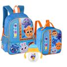Mochila Infantil Bolofofos De Costas Com Lancheira E Copo 360ml Perfeita Para Escola Passeios Creche E Volta Às Aulas