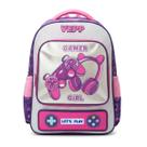Mochila Infantil Bolsa Escolar Feminina Gamer Girl Grande Lilás Mochila Infantil Bolsa Escolar Feminina Gamer Girl Grande Lilás