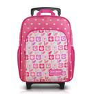 Mochila Infantil com Rodinhas Sapeka Jacki Design - P Rosa Flor